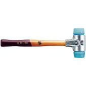 HALDER SIMPLEX Schonhammer Ø 60 mm TPE-soft blau mit Aluminiumgehäuse