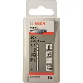 Bosch Hss-co Din338 4.1x43x75 Mm Drill Bit 10 Units Golden