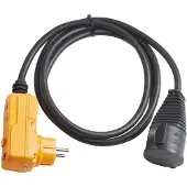 Brennenstuhl Schutzadapterleitung FI IP44 2m schwarz H07RN-F 3G1,5, 1160370