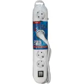 Scanpart 2482522621, 1,5 m, Drinnen, Gerade, Weiß, 6 AC-Ausgänge, 250 V