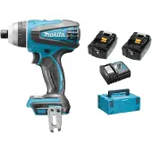 Makita Akku-Quadroschrauber 14,4V / 4,0 Ah, 2 Akkus + Ladegerät im MAKPAC - DTP131RMJ