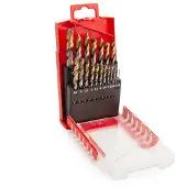 DORMER Spiralbohrersatz A087 DIN 338 Typ N Nenn-Ø 1-10x0,5 mm HSS 19 teilig Kunststoffkassette