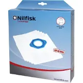 Nilfisk 107418500, Staubbeutel, Zylinder-Vakuum, Weiß, Fleece, , GM 80C