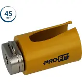 Pro-Fit Lochsäge für alle Holzwerkstoffe Mauerwerk und Gips Tiefe 52 mm ø45 mm