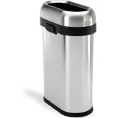 Simplehuman Slim Open Bin, - Matt Edelstahl