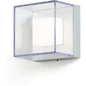 Konstsmide Sanremo Small grau lackiertes Aluminium, klares Polyat Glas (bruchsicher) 7924-310