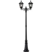 Konstsmide Firenze Standleuchte schwarz lackiertes Aluminium, klares Glas 7234-750