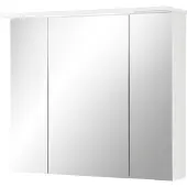 MÖBELPARTNER Spiegelschrank Profil 80,5 x 16 x 72,3 cm weiß 3-türig