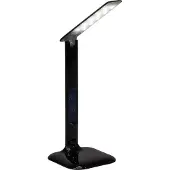 Brilliant schwarze LED Schreibtischlampe GLENN | Tischleuchte mit Touchdimmer und vielen weiteren Funktionen | 6,5W 320 Lumen 2800 - 6500 Lumen | Kunststoff/Metall