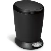 Simplehuman Treteimer Simplehuman Mini Schwarz 6L