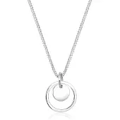 Elli Halskette Kreis Rund Geo Trend 925 Sterling Silber Elli Silber