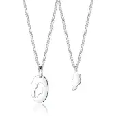 Elli Ketten-Set Vogel Bird Mutter Kind Liebe 925 Sterling Silber