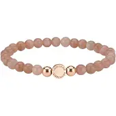 Liebeskind berlin Armband "Schmuck Geschenk Armkette Zugarmband", rosa (roségoldfarben, rosa, rosa), Armbänder, Damen, 17cm, Edelstahl Polyurethan, Edelstahl, Polyurethan, Armband, mit Edelsteinen