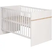 Roba Kombi-Kinderbett 'Pia', 70x140cm, Babybett, weiß, höhenverstellbar, 3 Schlupfsprossen, umbaubar