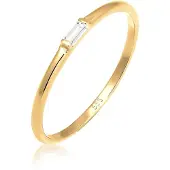 Elli Ringe - Ring Liebe Zart Edel Geo Topas 585 Gelbgold - Gr. 56 MM - in Gelbgold - für Damen
