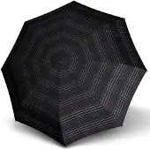 Knirps Taschenregenschirm "T200 Medium Duomatic Check Black"