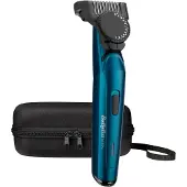 BaByliss Japanese Steel Beard Trimmer, Waschbar, Wechselstrom/Batterie, Schwarz, Blau