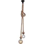 Leuchten direct ROPE Pendelleuchte E27 max. 15W 2-fach schwarz 15482-18