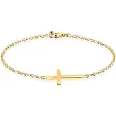 Elli Armband Symbol Religion Kreuz Filigran Trend 925 Silber Elli Gold