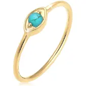Elli Ring Evil Eye Talisman Symbol Howlith Trend 925 Silber Elli Gold