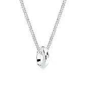 Elli DIAMONDS Halskette Kreis Ring Diamant (0.005 Ct.) 925 Sterling Silber Elli DIAMONDS Weiß