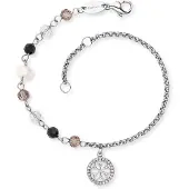 Engelsrufer Damen-Armband Edelstahl, Perle Engelsrufer Schwarz/braun