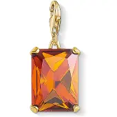 Thomas Sabo Charm-Einhänger Großer Stein Orange 1840-472-8