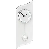 AMS Quarz-Pendeluhr, Quarz-Pendelwerk, 19x55x4cm, 7436