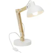Brilliant Bürolampe 1-flammig H 41,5 cm Moda Holz natur/weiß