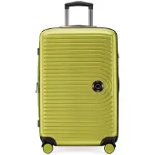 Hauptstadtkoffer - Mitte - Mittelgroßer Koffer Trolley Hartschalenkoffer, Check-In Gepäck mit XL Erweiterung, Dopperollen, TSA-Schloss, 68 cm, 88 L,Farn