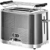 Russell Hobbs Toaster Edelstahl Geo grau 25250-56