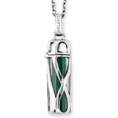 Engelsrufer Kette mit Anhänger POWERFUL STONE MALACHIT ERN-HEAL-ML-S (Set 3 tlg inkl Schmuckstein)