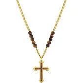 Police Kette mit Anhänger Kreuz CUILLIN PJ26568PSG02