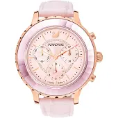 Swarovski 5452501 Damen-Armbanduhr, Edelstahl-Gehäuse, Leder-Armband