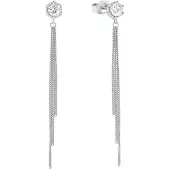 Amor Ohrhänger für Damen, Sterling Silber 925, Zirkonia (synth.) amor Silber