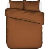 Essenza Satin Bettwäsche-Garnitur Minte Farbe Leather brown Größe 155x220+80x80