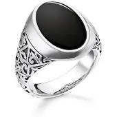 Thomas Sabo Silberring Schwarz TR2242-698-11-60 62 64 66 68