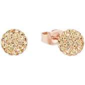 Amor Ohrstecker für Damen, Sterling Silber 925, Kristallglas amor Roségold