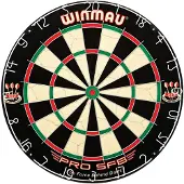 Winmau Steeldartboard PRO SFB Bristle – Sisal Dartscheibe in Turniergröße mit Zubehör für Profis & Einsteiger