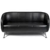 Hjh OFFICE ST. LUCIA | 3-Sitzer - Lounge Sofa Schwarz