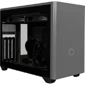 Cooler Master NR200P MAX, Small Form Factor (SFF), PC, Schwarz, Grau, Mini-ITX, ABS, Netz, SGCC, Stahl, Gehärtetes Glas, 6,7 cm