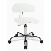 Topstar SITNESS 40 HIGHTECH - Arbeitsstuhl Arbeitshocker Wei? PU