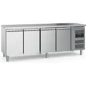 Ecofrost Gastro Edelstahl Kühltisch Kühltheke 4 Türen 2230x600x850mm 449l +2/+8°C