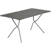 Lafuma Mobilier Rechteckiger Tisch 140x80cm grau