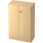 Hjh OFFICE PRO SIGNA K 6550 SG - Ahorn 3 OH mit Knauf (abschließbar) Schrank
