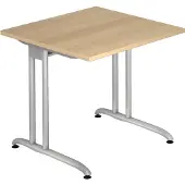Hjh OFFICE PRO BELA 8 S - 80 x 80 Eiche