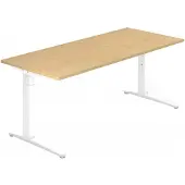 Hjh OFFICE PRO XTRA XB 19 WW - Ahorn 180 x 80 höhenverstellbar