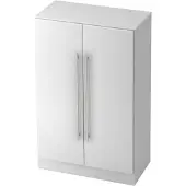 Hjh OFFICE PRO SIGNA G 7550 RE - Weiß 3 OH Schrank Relinggriff Kunststoff