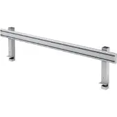 Hjh OFFICE PRO ORG 16 | Orga-Schiene | Alu silber - Silber 160 cm