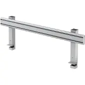 Hjh OFFICE PRO ORG 12 | Orga-Schiene | Alu silber - Silber 120 cm